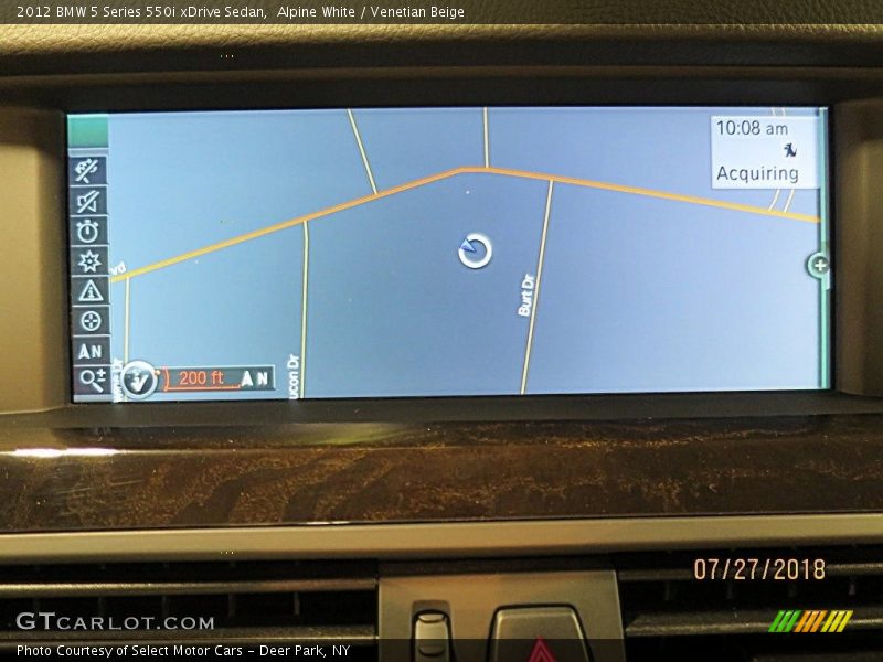 Alpine White / Venetian Beige 2012 BMW 5 Series 550i xDrive Sedan