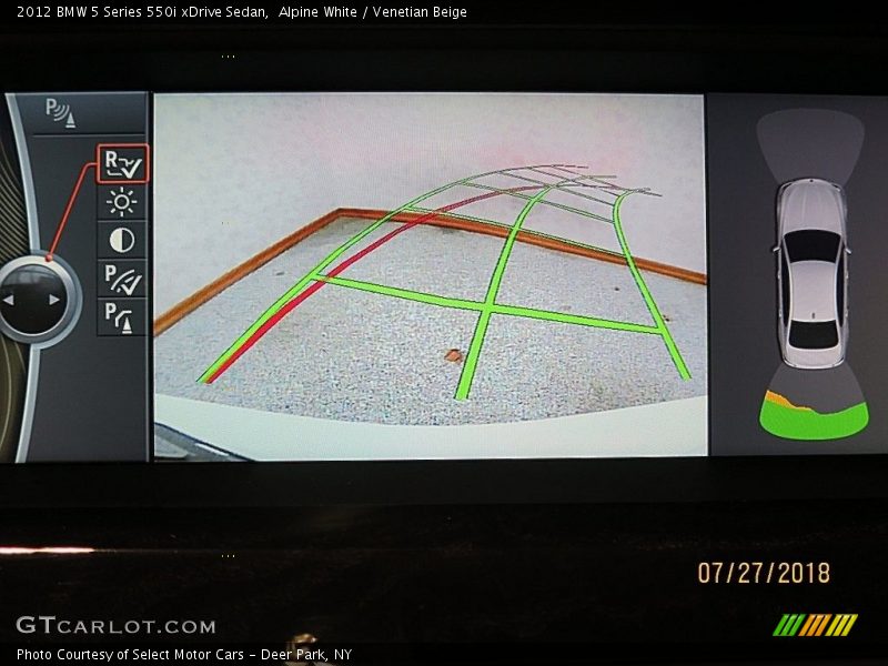 Alpine White / Venetian Beige 2012 BMW 5 Series 550i xDrive Sedan