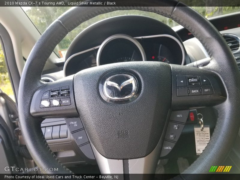 Liquid Silver Metallic / Black 2010 Mazda CX-7 s Touring AWD