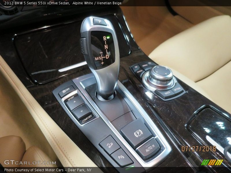 Alpine White / Venetian Beige 2012 BMW 5 Series 550i xDrive Sedan
