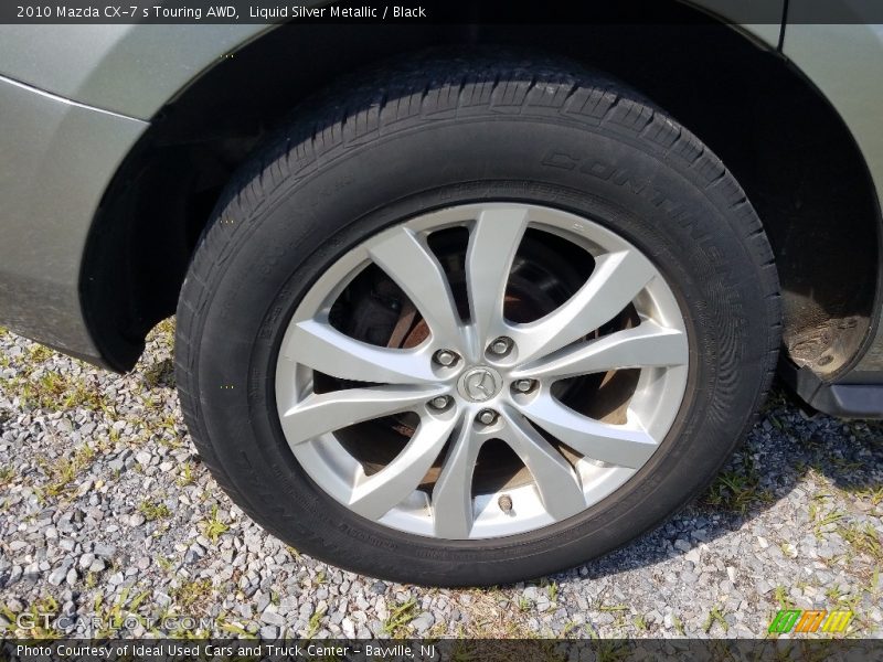 Liquid Silver Metallic / Black 2010 Mazda CX-7 s Touring AWD
