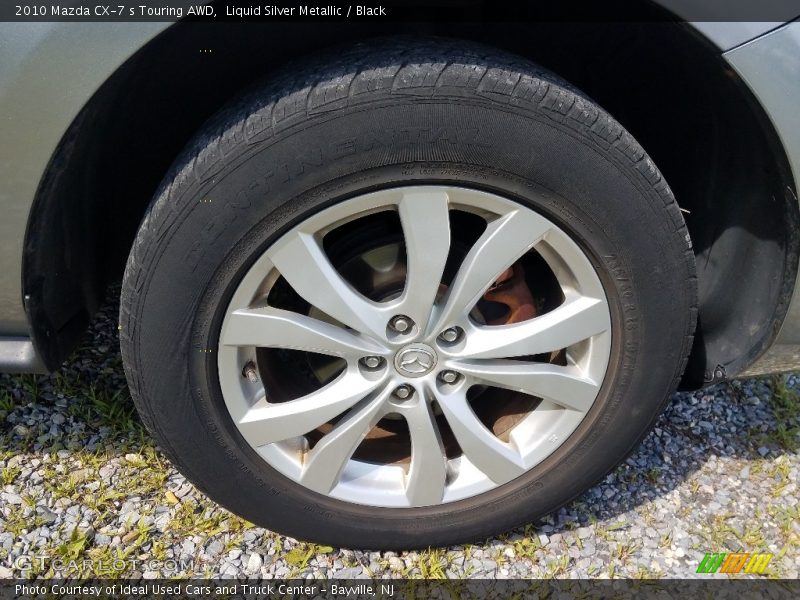 Liquid Silver Metallic / Black 2010 Mazda CX-7 s Touring AWD