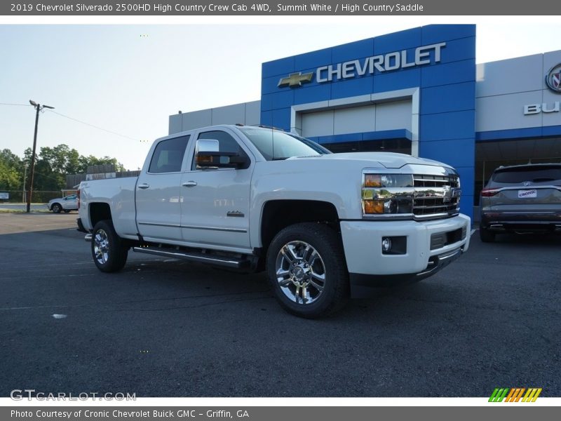 Summit White / High Country Saddle 2019 Chevrolet Silverado 2500HD High Country Crew Cab 4WD