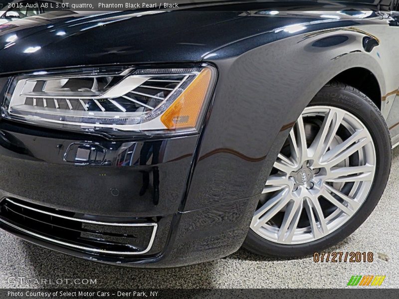 Phantom Black Pearl / Black 2015 Audi A8 L 3.0T quattro