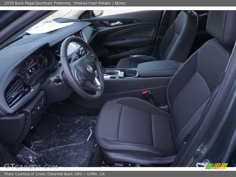 Smoked Pearl Metallic / Ebony 2018 Buick Regal Sportback Preferred