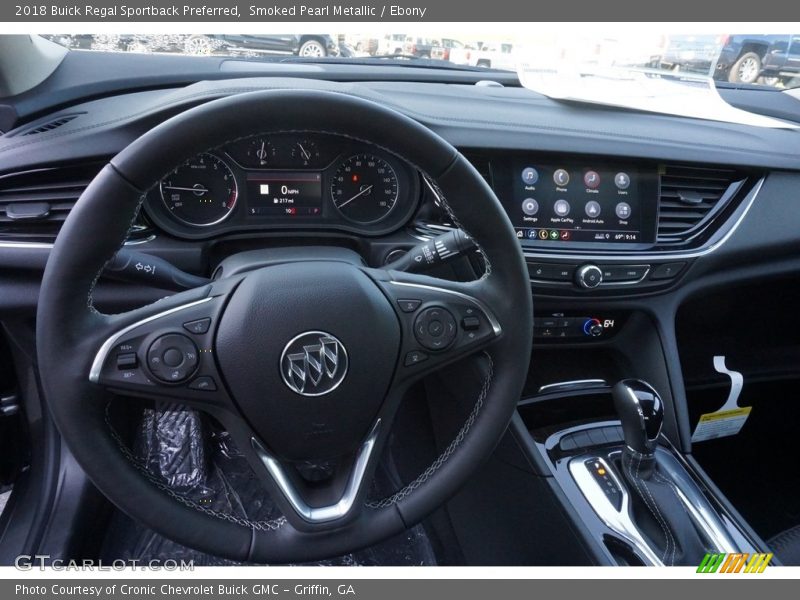 Smoked Pearl Metallic / Ebony 2018 Buick Regal Sportback Preferred
