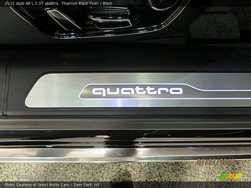 Phantom Black Pearl / Black 2015 Audi A8 L 3.0T quattro