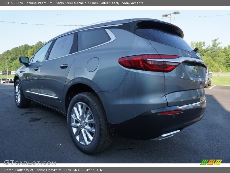 Satin Steel Metallic / Dark Galvanized/Ebony Accents 2019 Buick Enclave Premium