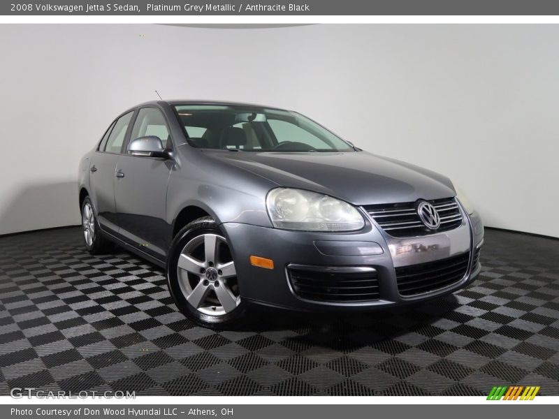 Platinum Grey Metallic / Anthracite Black 2008 Volkswagen Jetta S Sedan