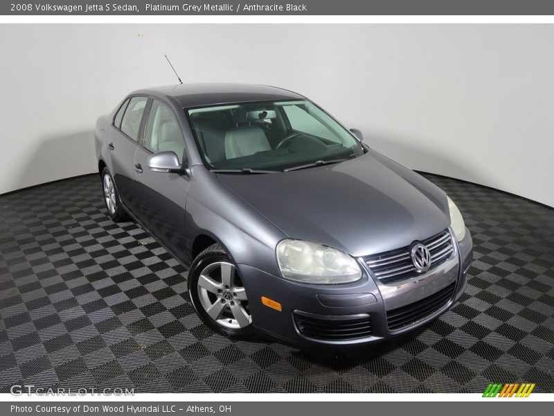 Platinum Grey Metallic / Anthracite Black 2008 Volkswagen Jetta S Sedan