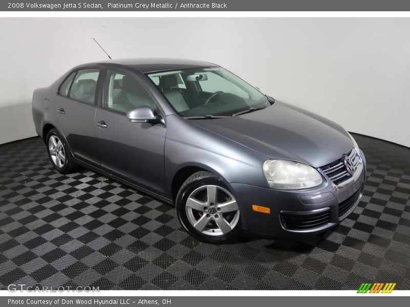 Platinum Grey Metallic / Anthracite Black 2008 Volkswagen Jetta S Sedan