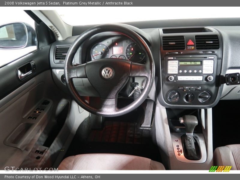 Platinum Grey Metallic / Anthracite Black 2008 Volkswagen Jetta S Sedan