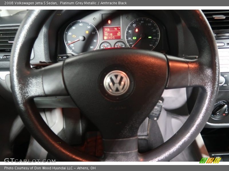 Platinum Grey Metallic / Anthracite Black 2008 Volkswagen Jetta S Sedan