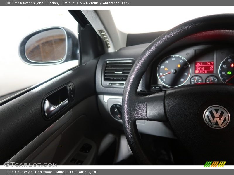 Platinum Grey Metallic / Anthracite Black 2008 Volkswagen Jetta S Sedan