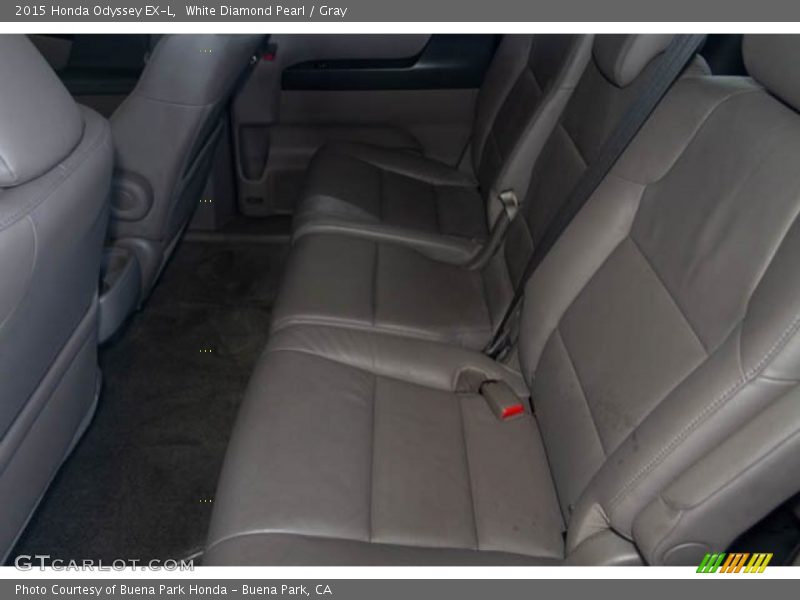 White Diamond Pearl / Gray 2015 Honda Odyssey EX-L
