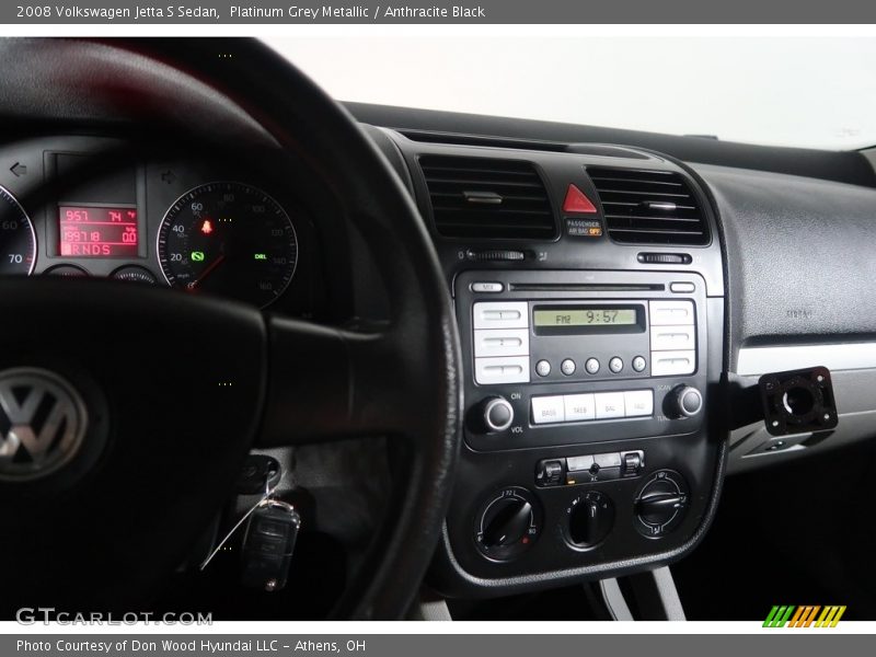 Platinum Grey Metallic / Anthracite Black 2008 Volkswagen Jetta S Sedan