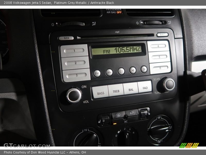 Platinum Grey Metallic / Anthracite Black 2008 Volkswagen Jetta S Sedan