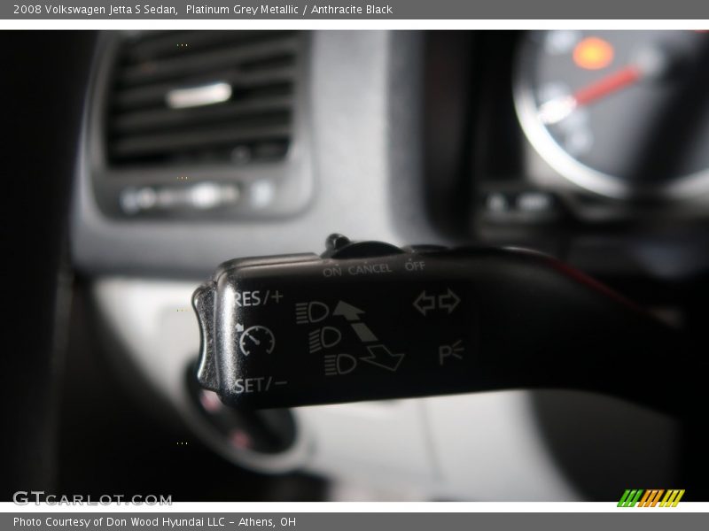 Platinum Grey Metallic / Anthracite Black 2008 Volkswagen Jetta S Sedan