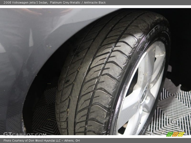 Platinum Grey Metallic / Anthracite Black 2008 Volkswagen Jetta S Sedan