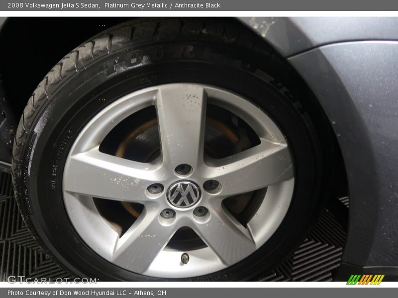 Platinum Grey Metallic / Anthracite Black 2008 Volkswagen Jetta S Sedan