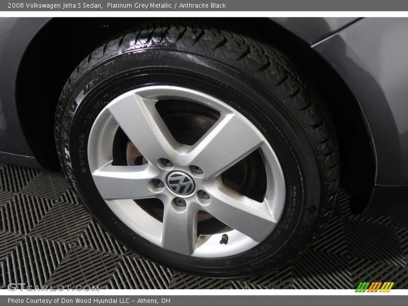 Platinum Grey Metallic / Anthracite Black 2008 Volkswagen Jetta S Sedan