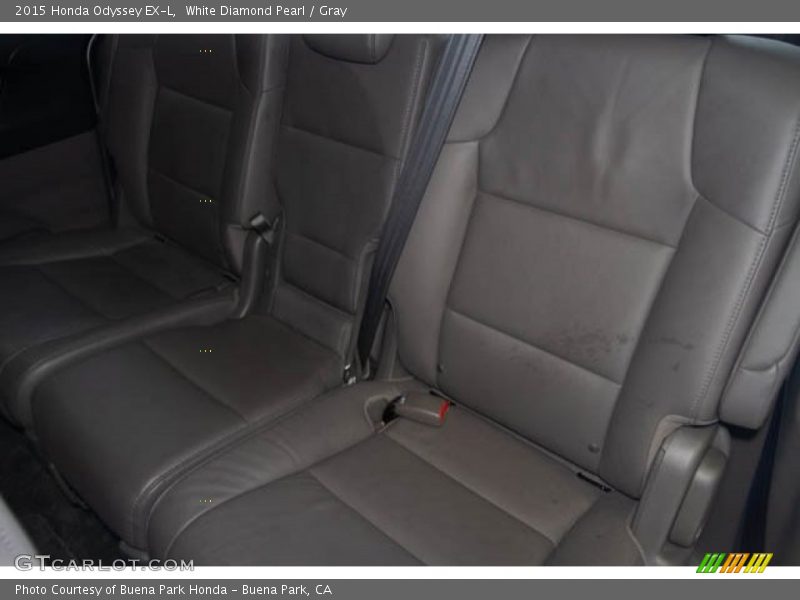 White Diamond Pearl / Gray 2015 Honda Odyssey EX-L