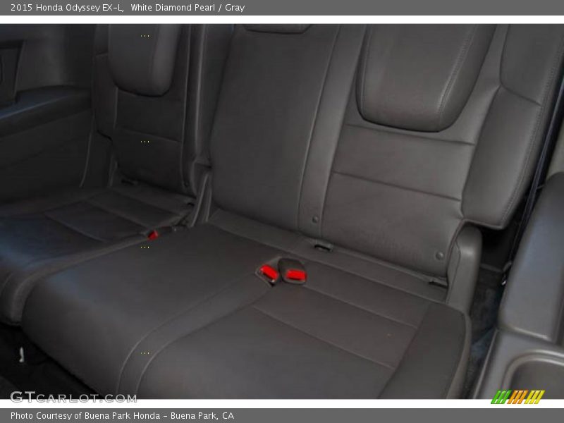 White Diamond Pearl / Gray 2015 Honda Odyssey EX-L