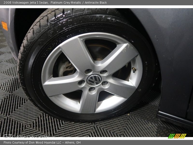 Platinum Grey Metallic / Anthracite Black 2008 Volkswagen Jetta S Sedan