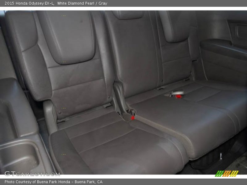White Diamond Pearl / Gray 2015 Honda Odyssey EX-L