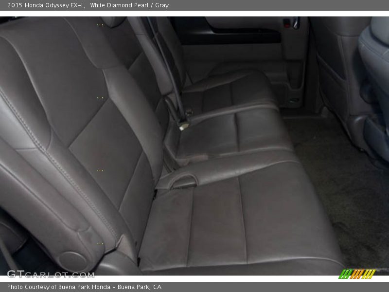 White Diamond Pearl / Gray 2015 Honda Odyssey EX-L