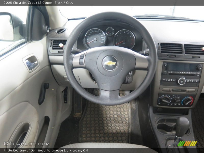 Black / Gray 2008 Chevrolet Cobalt LS Coupe