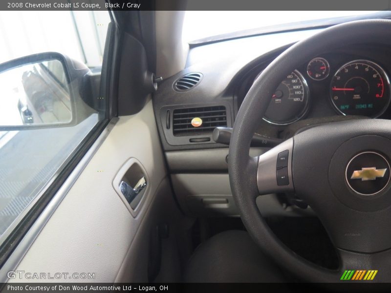 Black / Gray 2008 Chevrolet Cobalt LS Coupe