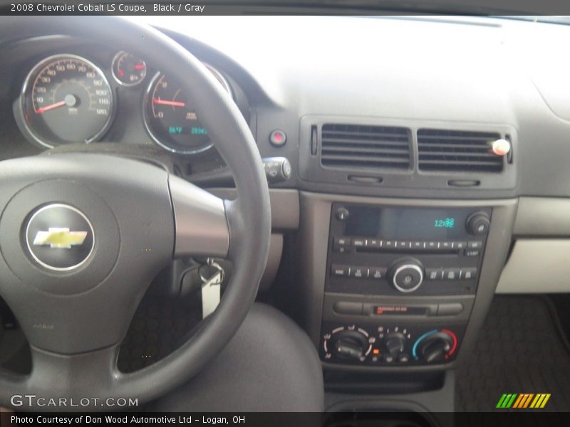 Black / Gray 2008 Chevrolet Cobalt LS Coupe