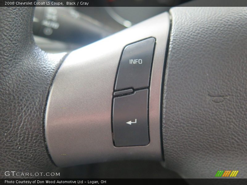 Black / Gray 2008 Chevrolet Cobalt LS Coupe