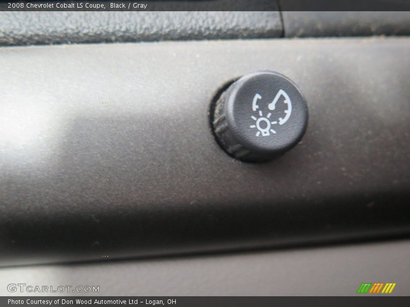 Black / Gray 2008 Chevrolet Cobalt LS Coupe