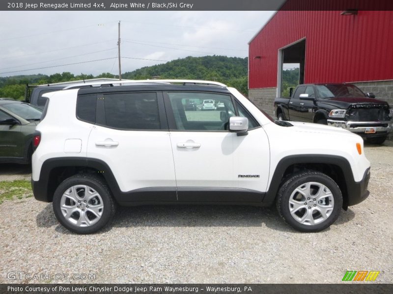 Alpine White / Black/Ski Grey 2018 Jeep Renegade Limited 4x4