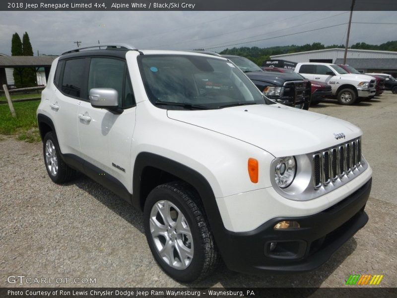 Alpine White / Black/Ski Grey 2018 Jeep Renegade Limited 4x4