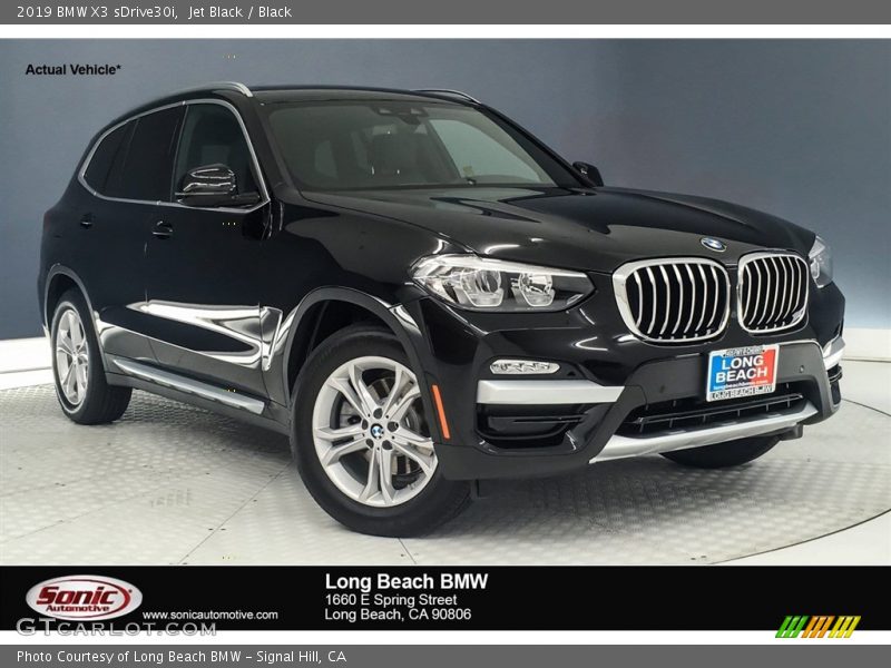 Jet Black / Black 2019 BMW X3 sDrive30i