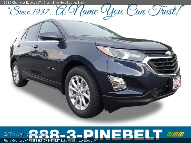 Storm Blue Metallic / Jet Black 2019 Chevrolet Equinox LT