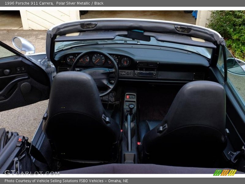Polar Silver Metallic / Black 1996 Porsche 911 Carrera