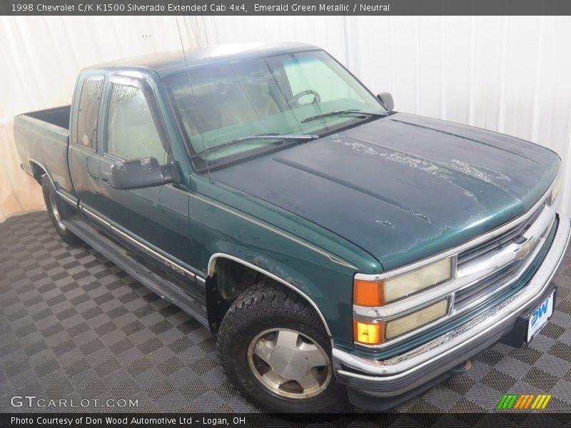 Emerald Green Metallic / Neutral 1998 Chevrolet C/K K1500 Silverado Extended Cab 4x4