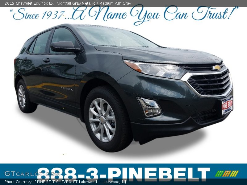 Nightfall Gray Metallic / Medium Ash Gray 2019 Chevrolet Equinox LS