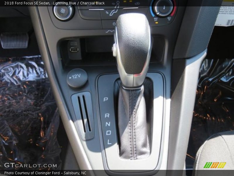 Lightning Blue / Charcoal Black 2018 Ford Focus SE Sedan