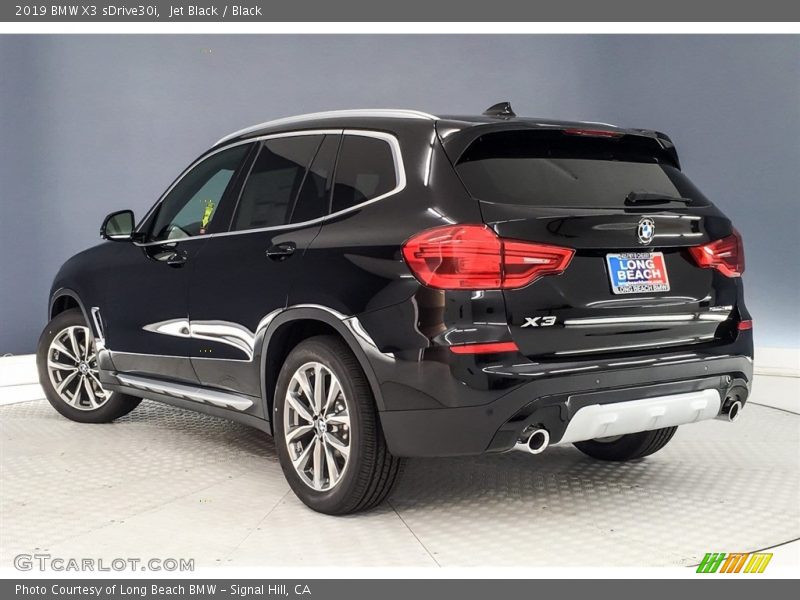 Jet Black / Black 2019 BMW X3 sDrive30i