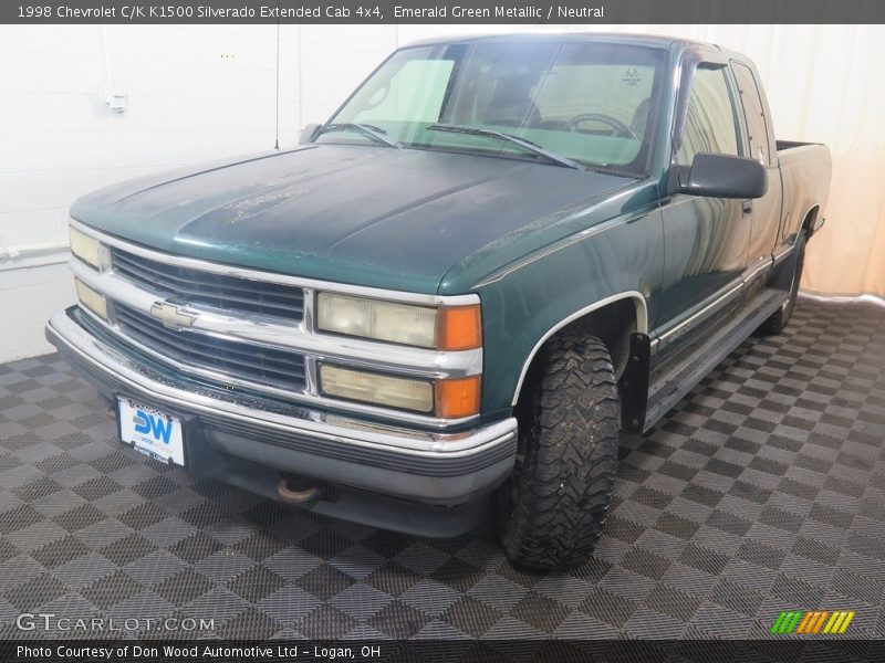 Emerald Green Metallic / Neutral 1998 Chevrolet C/K K1500 Silverado Extended Cab 4x4