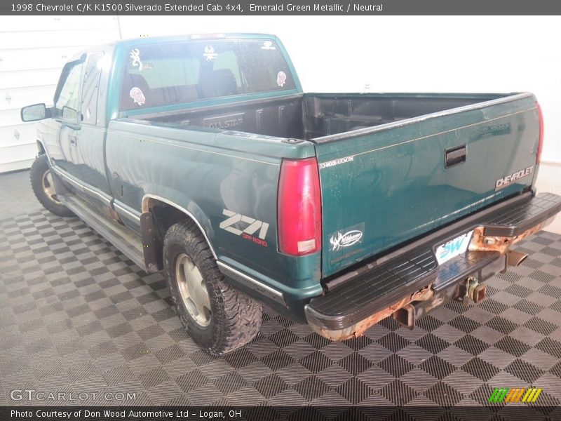 Emerald Green Metallic / Neutral 1998 Chevrolet C/K K1500 Silverado Extended Cab 4x4