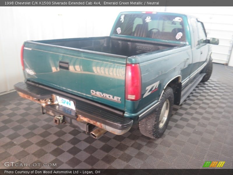 Emerald Green Metallic / Neutral 1998 Chevrolet C/K K1500 Silverado Extended Cab 4x4