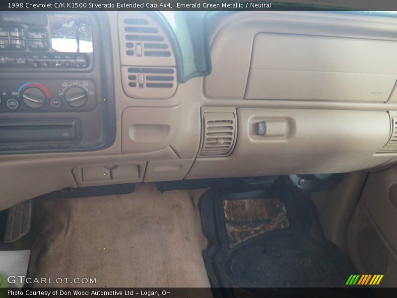 Emerald Green Metallic / Neutral 1998 Chevrolet C/K K1500 Silverado Extended Cab 4x4