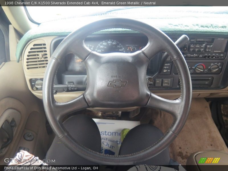 Emerald Green Metallic / Neutral 1998 Chevrolet C/K K1500 Silverado Extended Cab 4x4