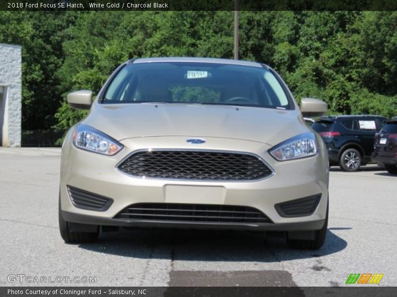 White Gold / Charcoal Black 2018 Ford Focus SE Hatch